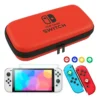 Kit 6 Estuche Funda Maleta Nintendo Switch Oled Vidrio 4 Cap