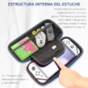 Kit 6 Estuche Funda Maleta Nintendo Switch Oled Vidrio 4 Cap