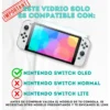 Kit 6 Estuche Funda Maleta Nintendo Switch Oled Vidrio 4 Cap