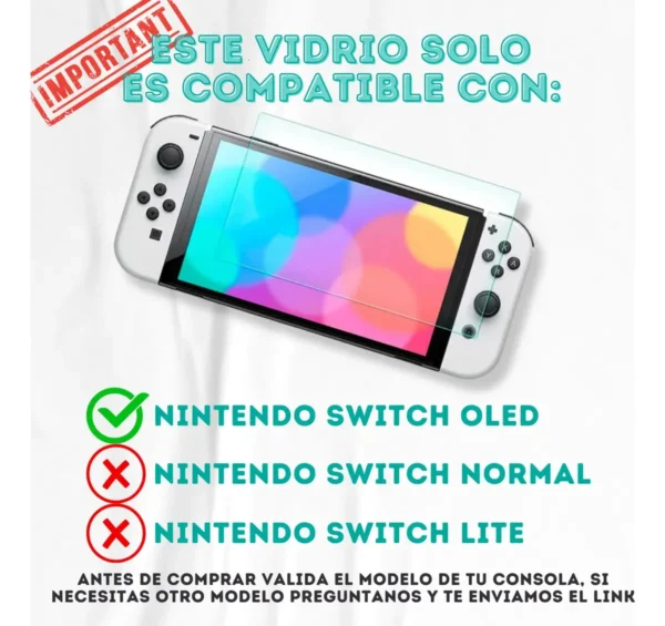 Kit 6 Estuche Funda Maleta Nintendo Switch Oled Vidrio 4 Cap