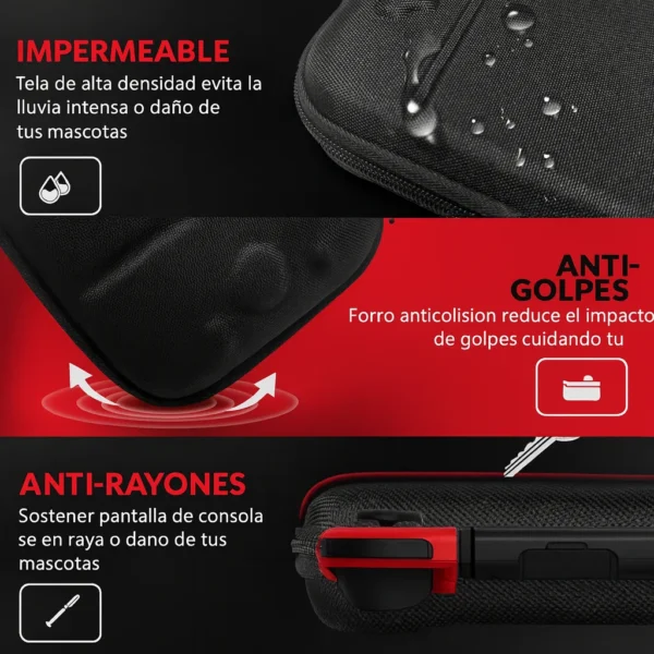 Estuche Maleta Rigido Para Nintendo Switch 2 + 4 Siliconas