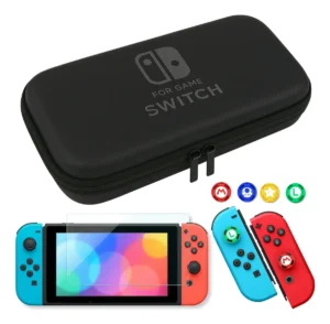 Kit 6 Estuche Funda Maleta Nintendo Switch 1 Vidrio 4 Caps