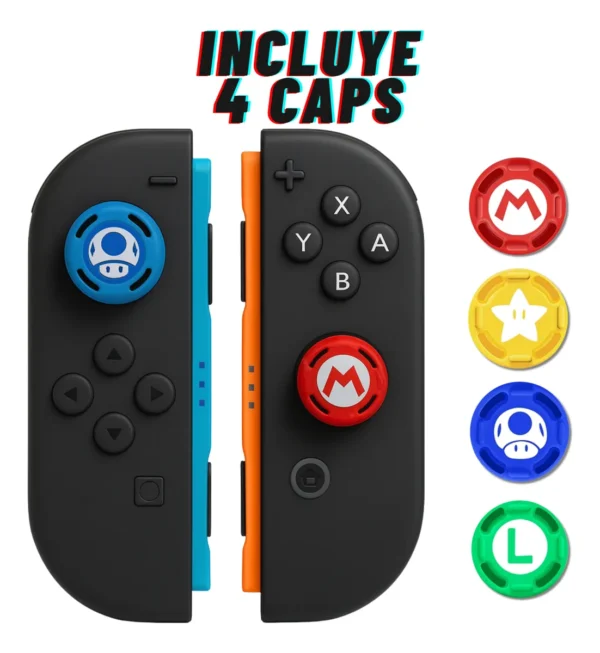 Estuche Maleta Rigido Para Nintendo Switch 2 + 4 Siliconas