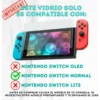 Kit 6 Estuche Funda Maleta Nintendo Switch 1 Vidrio 4 Caps