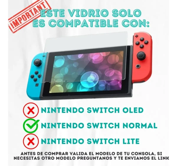 Kit 6 Estuche Funda Maleta Nintendo Switch 1 Vidrio 4 Caps