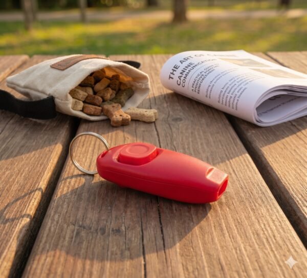 Clicker 2 En 1 Silbato Para Entrenamiento De Perros Y Gatos