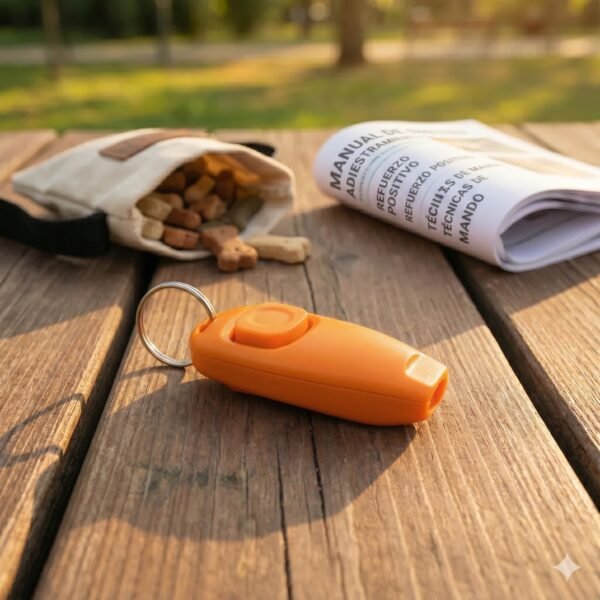 Clicker 2 En 1 Silbato Para Entrenamiento De Perros Y Gatos