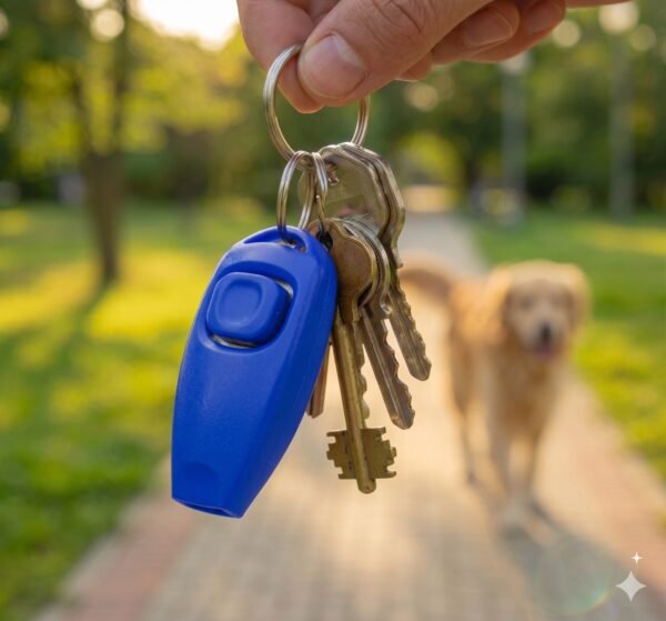Clicker 2 En 1 Silbato Para Entrenamiento De Perros Y Gatos