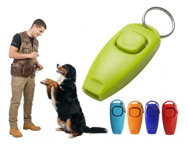 Clicker 2 En 1 Silbato Para Entrenamiento De Perros Y Gatos